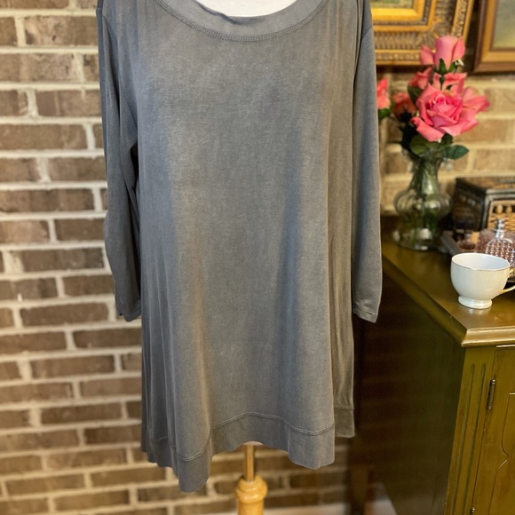 Slate gray Easel asymmetrical tunic - Picture 11 of 11